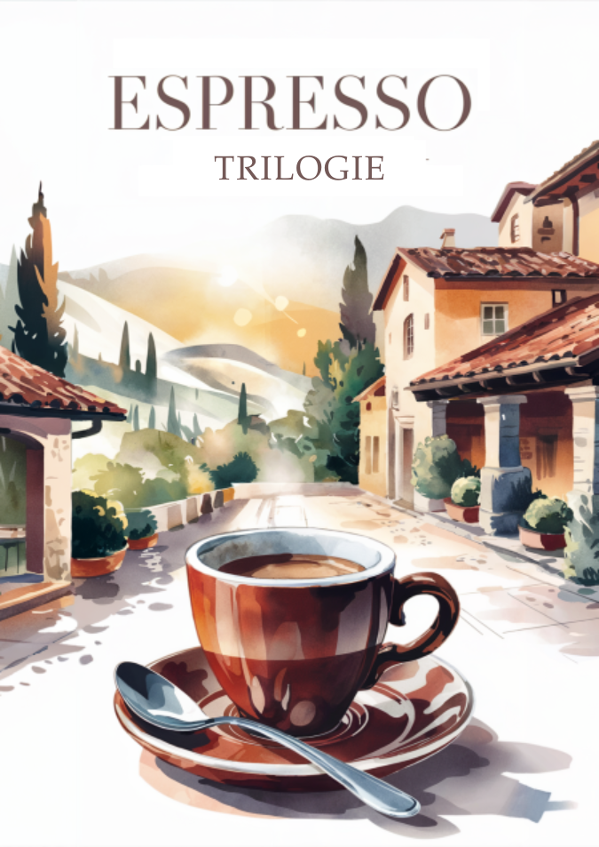 Vorschaucover der Espresso-Trilogie von Raphael Hardenberg