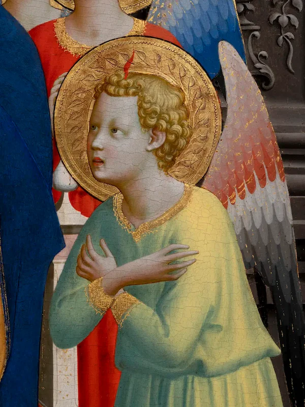 Detail der restaurierten Pala di Fiesole von Fra Angelico in der Toskana Wochenschau über Kunst und Geschichte