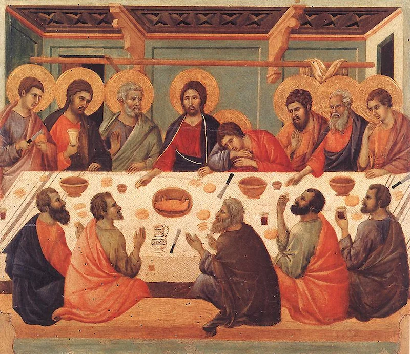 Duccio di Buoninsegna Ultima Cena – Darstellung des letzten Abendmahls mit Jesus und den Aposteln