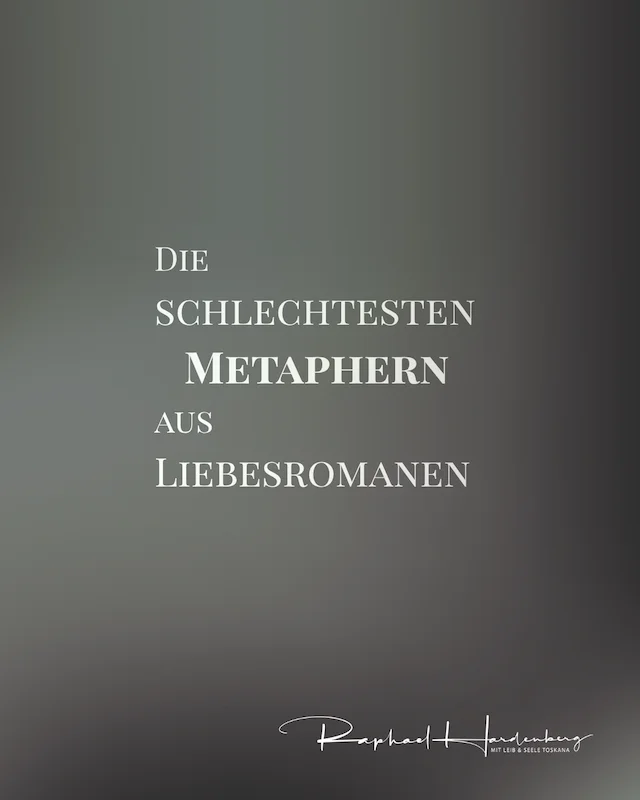 Schlechte Metaphern aus Liebesromanen – Auftakt der Serie Die literarische Notaufnahme